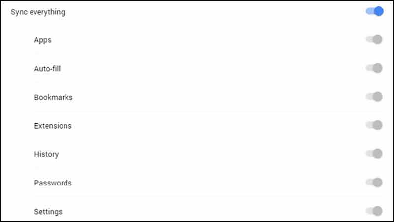 Giới hạn việc đồng bộ hóa